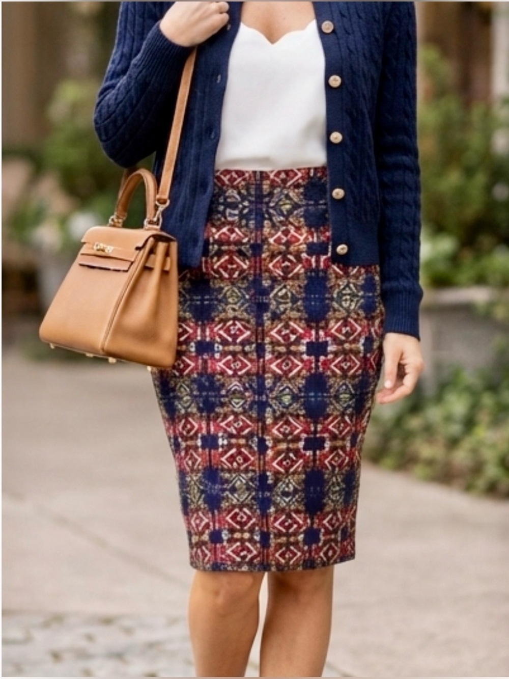 LuLaRoe Cassie Geometric Skirt Size Small Pull On Stretchy Pencil Skirt NWT